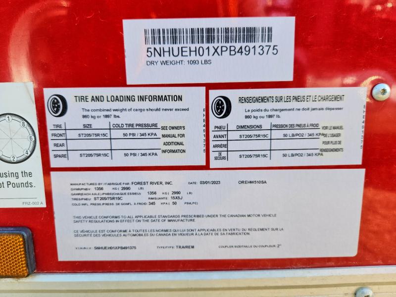 Продажа на аукционе авто 2023 Forr Trailers, vin: 5NHUEH01XPB491375, номер лота: 70412656