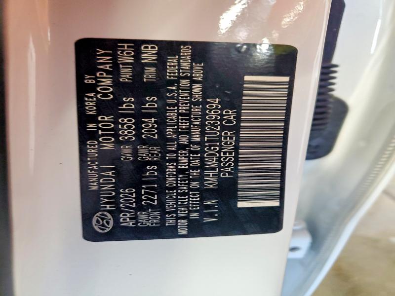 70796616 :رقم المزاد ، KMHLM4DG1TU239694 vin ، 2026 Hyundai Elantra مزاد بيع