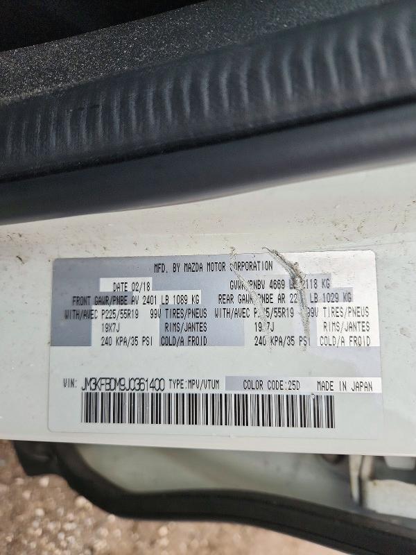 Продажа на аукционе авто 2018 Mazda Cx-5, vin: JM3KFBDM9J0361400, номер лота: 71908956
