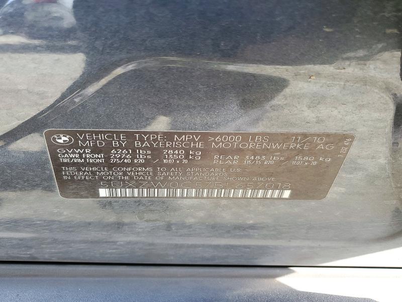 Aukcja sprzedaży 2011 Bmw X5, vin: 5UXZW0C57BL657018, numer aukcji: 71743146