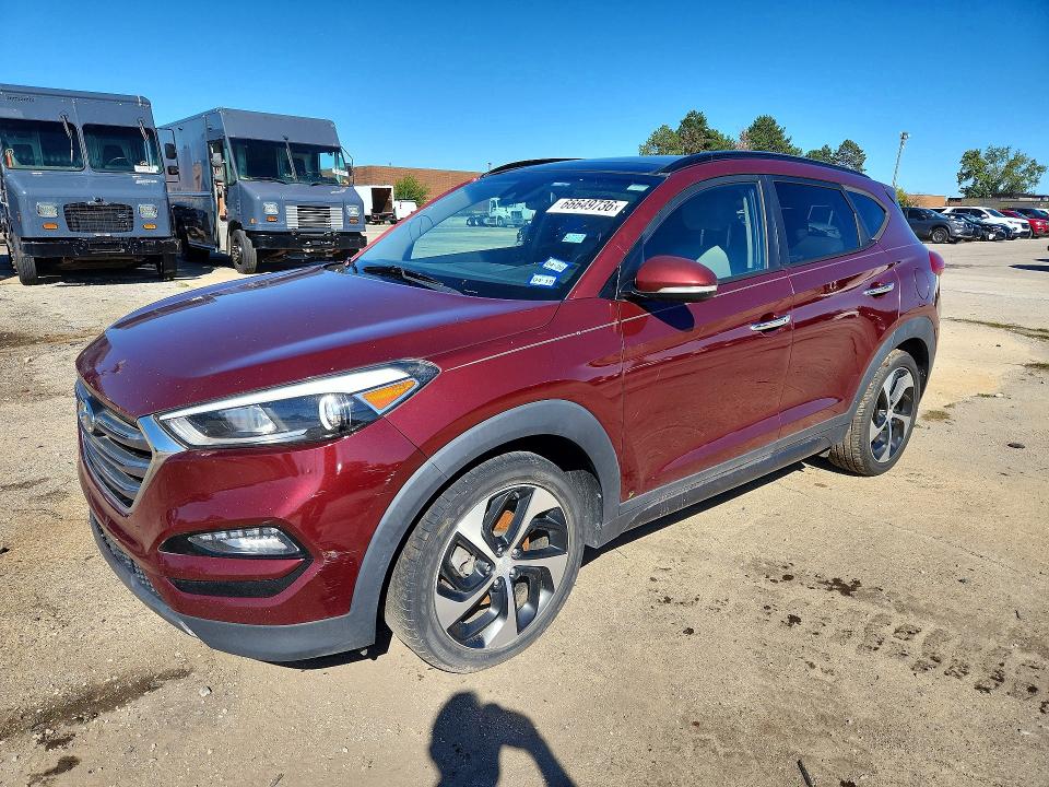 Продажа на аукционе авто 2016 Hyundai Tucson, vin: KM8J33A22GU091462, номер лота: 66649736