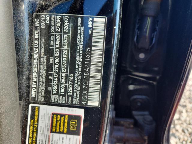 71508416 :رقم المزاد ، 4JGDF7CE3DA211625 vin ، 2013 Mercedes-benz Gl مزاد بيع