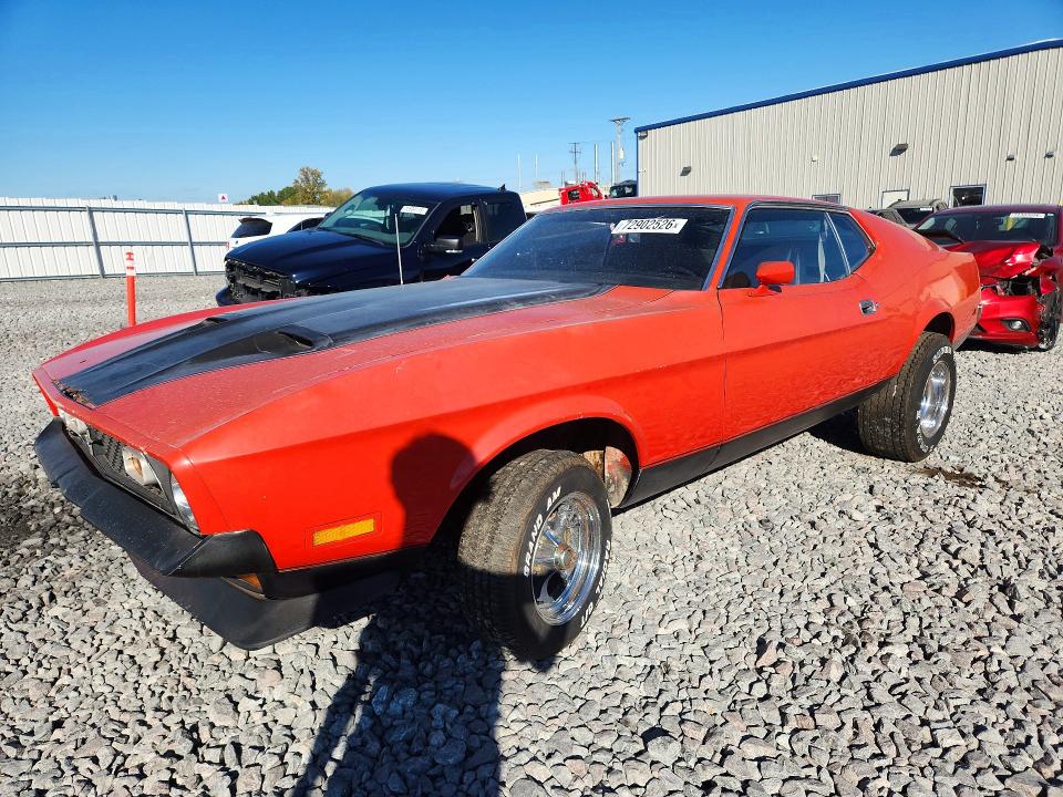 1971 Ford Mustang Mach 1 Rwd მანქანა იყიდება აუქციონზე, vin: 1F05F204210, აუქციონის ნომერი: 72902526