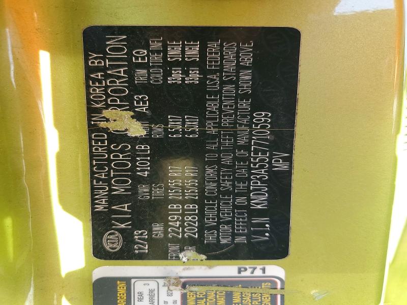 Продаж на аукціоні авто 2014 Kia Soul, vin: KNDJP3A55E7710599, номер лоту: 70813096