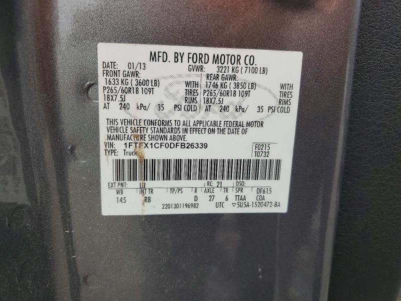 Продаж на аукціоні авто 2013 Ford F150, vin: 1FTFX1CF0DFB26339, номер лоту: 71279176