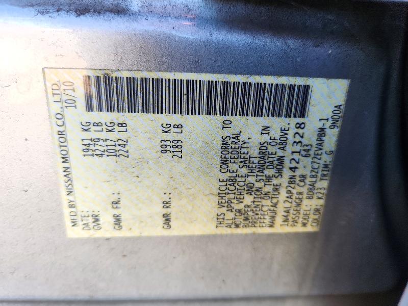 Продажа на аукционе авто 2011 Nissan Altima, vin: 1N4AL2AP2BN421328, номер лота: 72726716