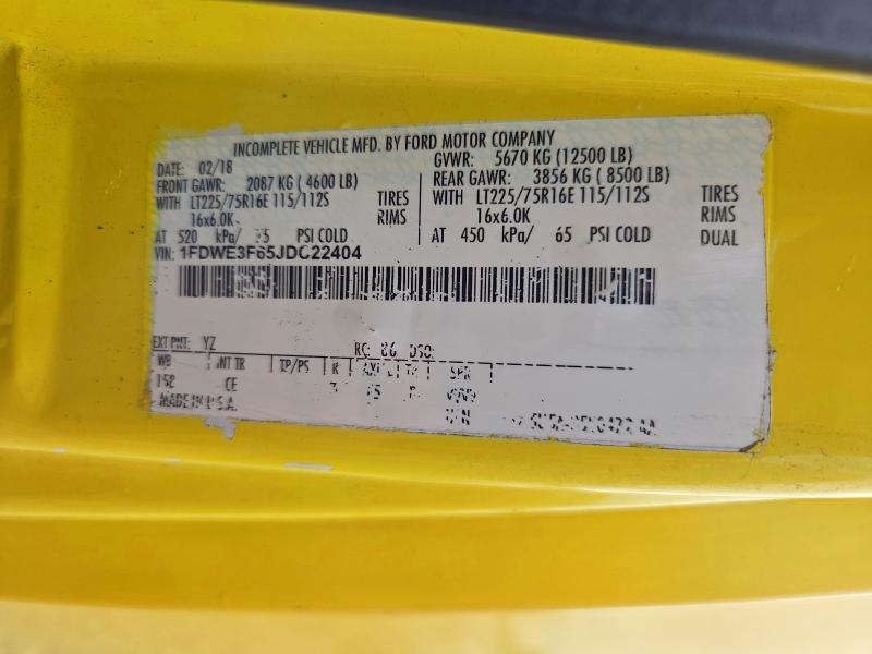 Aukcja sprzedaży 2018 Ford E350, vin: 1FDWE3F65JDC22404, numer aukcji: 71727676