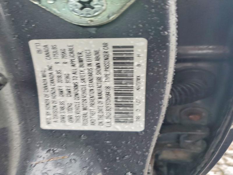71242586 :رقم المزاد ، 2HGFB2F51DH584138 vin ، 2013 Honda Civic مزاد بيع