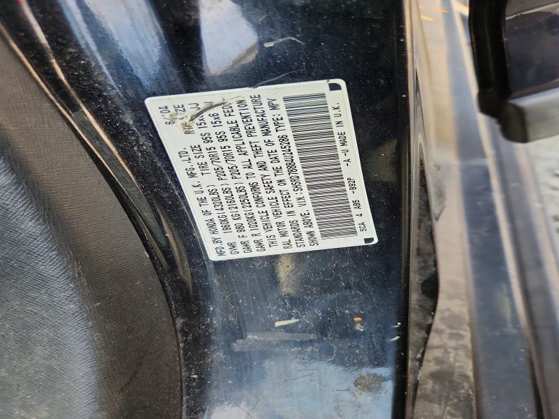 71383816 :رقم المزاد ، SHSRD78884U245286 vin ، 2004 Honda Cr-v مزاد بيع