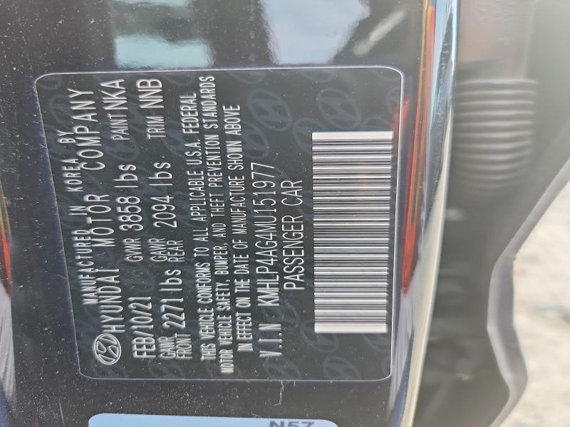 Aukcja sprzedaży 2021 Hyundai Elantra, vin: KMHLP4AG4MU151977, numer aukcji: 71192186