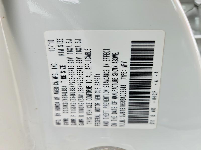 Aukcja sprzedaży 2011 Acura Rdx, vin: 5J8TB1H59BA002843, numer aukcji: 71496446