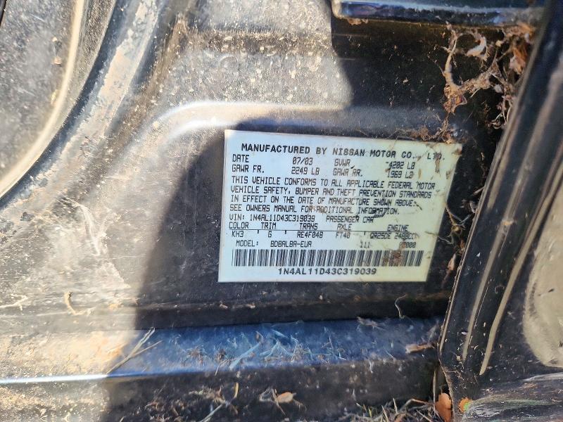 Продаж на аукціоні авто 2003 Nissan Altima, vin: 1N4AL11D43C319039, номер лоту: 73408116