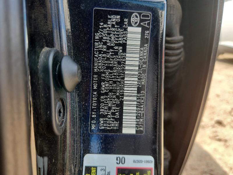 Aukcja sprzedaży 2015 Toyota Corolla, vin: 2T1BURHE1FC327636, numer aukcji: 71629746