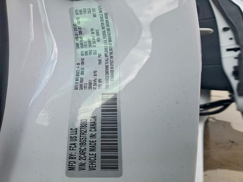 2026 Chrysler Pacifica მანქანა იყიდება აუქციონზე, vin: 2C4RC1BG5TR278093, აუქციონის ნომერი: 71582626