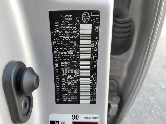 Продажа на аукционе авто 2016 Toyota Corolla L, vin: 2T1BURHE9GC481982, номер лота: 75258263