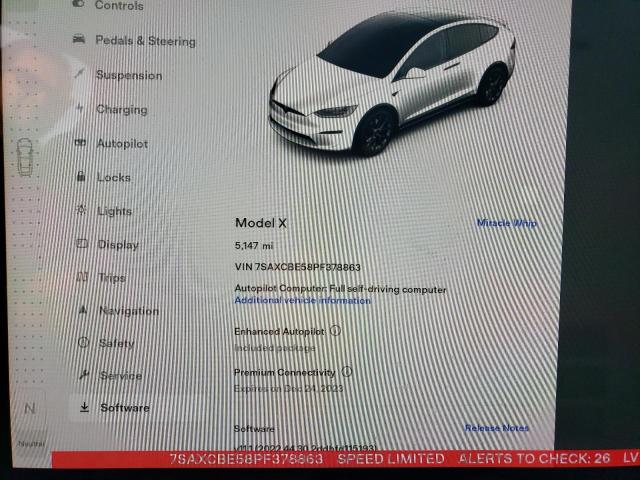 Aukcja sprzedaży 2023 Tesla Model X, vin: 7SAXCBE58PF378863, numer aukcji: 72251563