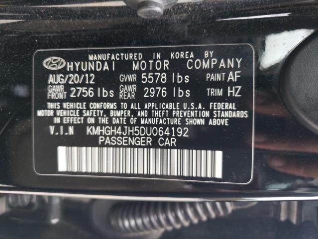 Продаж на аукціоні авто 2013 Hyundai Equus Signature, vin: KMHGH4JH5DU064192, номер лоту: 75851353