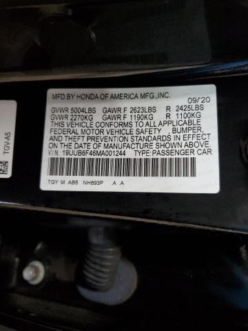 Продажа на аукционе авто 2021 Acura Tlx Technology, vin: 19UUB6F46MA001244, номер лота: 76923573