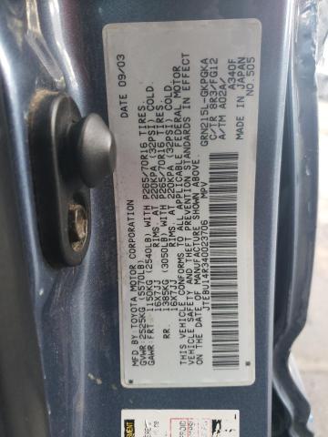 Aukcja sprzedaży 2004 Toyota 4runner Sr5, vin: JTEBU14R340023706, numer aukcji: 74723953