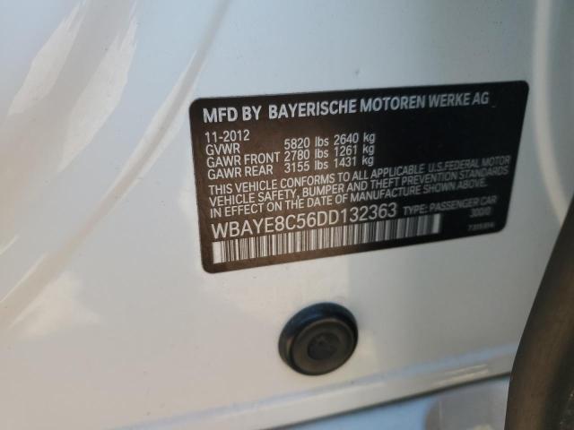 Продажа на аукционе авто 2013 Bmw 750 Li, vin: WBAYE8C56DD132363, номер лота: 74380603