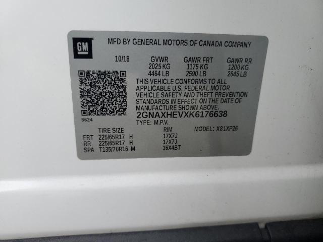Aukcja sprzedaży 2019 Chevrolet Equinox Ls, vin: 2GNAXHEVXK6176638, numer aukcji: 75225303