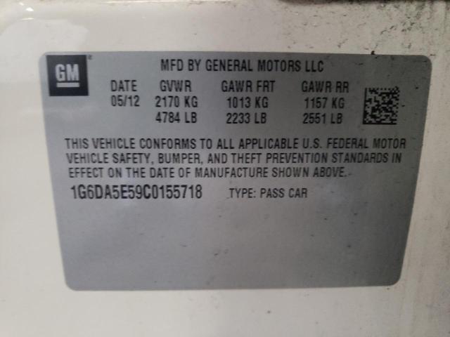 2012 Cadillac Cts მანქანა იყიდება აუქციონზე, vin: 1G6DA5E59C0155718, აუქციონის ნომერი: 76860393