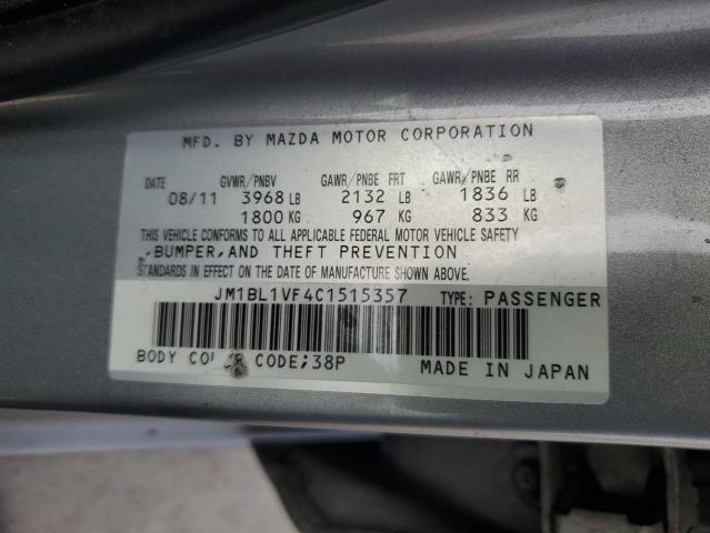 Aukcja sprzedaży 2012 Mazda 3 I, vin: JM1BL1VF4C1515357, numer aukcji: 75014913