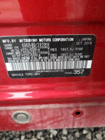 Продаж на аукціоні авто 2019 Mitsubishi Outlander Sport Se, vin: JA4AP4AW2KU006754, номер лоту: 77149193