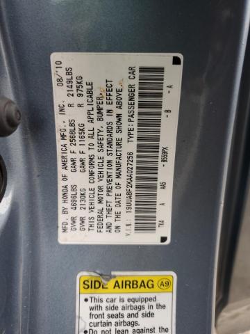 75382683 :رقم المزاد ، 19UUA8F2XAA027256 vin ، 2010 Acura Tl مزاد بيع