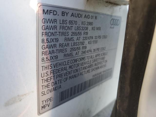 2017 Audi Q7 Premium მანქანა იყიდება აუქციონზე, vin: WA1AAAF76HD006444, აუქციონის ნომერი: 78020923