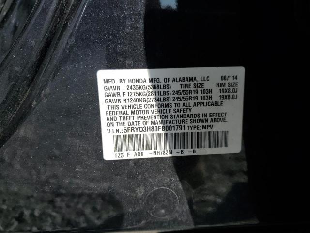 Продаж на аукціоні авто 2015 Acura Mdx Advance, vin: 5FRYD3H80FB001791, номер лоту: 76526323