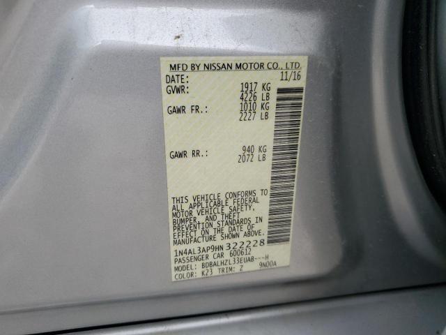 Продаж на аукціоні авто 2017 Nissan Altima 2.5, vin: 1N4AL3AP9HN322228, номер лоту: 77686133