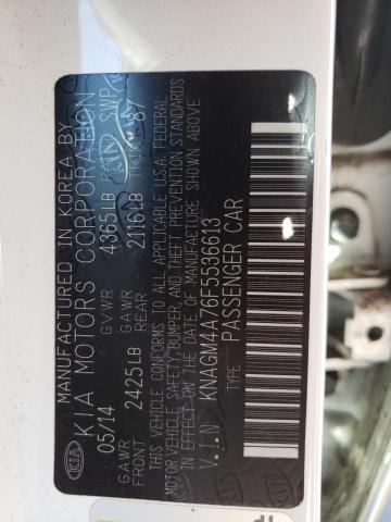 75075253 :رقم المزاد ، KNAGM4A76F5536613 vin ، 2015 Kia Optima Lx مزاد بيع