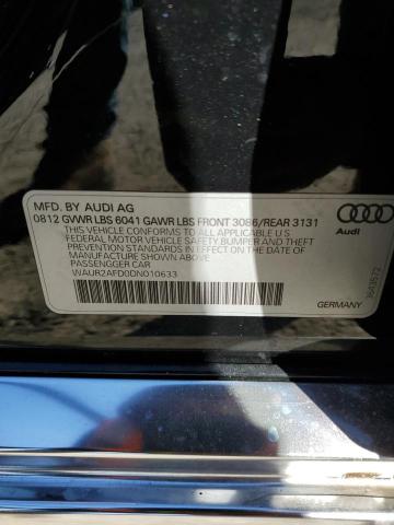 Продажа на аукционе авто 2013 Audi A8 L Quattro, vin: WAUR2AFD0DN010633, номер лота: 75365523