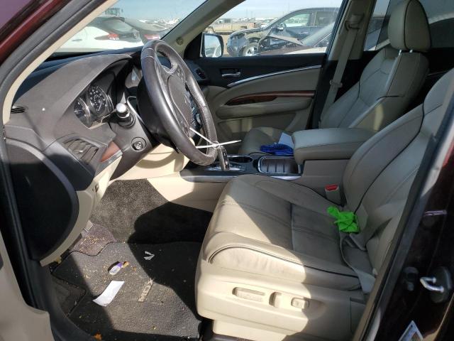 76475523 :رقم المزاد ، 5FRYD4H84HB022961 vin ، 2017 Acura Mdx Advance مزاد بيع