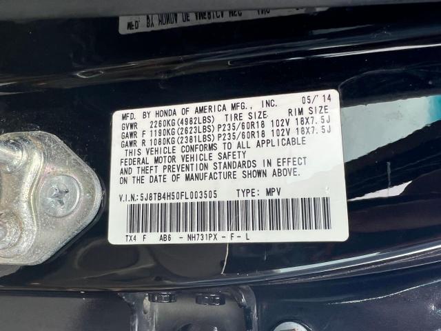 75712003 :رقم المزاد ، 5J8TB4H50FL003505 vin ، 2015 Acura Rdx Technology مزاد بيع