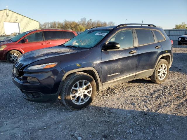 2016 Jeep Cherokee Sport მანქანა იყიდება აუქციონზე, vin: 1C4PJLAB9GW336721, აუქციონის ნომერი: 74958043