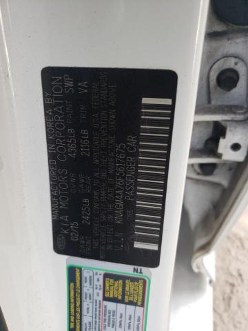 76220003 :رقم المزاد ، KNAGM4A76F5617675 vin ، 2015 Kia Optima Lx مزاد بيع