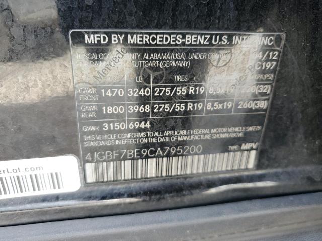 2012 Mercedes-benz Gl 450 4matic მანქანა იყიდება აუქციონზე, vin: 4JGBF7BE9CA795200, აუქციონის ნომერი: 76526203