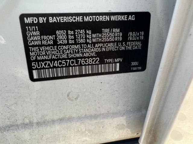 Aukcja sprzedaży 2012 Bmw X5 Xdrive35i, vin: 5UXZV4C57CL763822, numer aukcji: 75985753