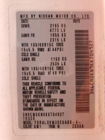 Продажа на аукционе авто 2019 Nissan Nv200, vin: 3N6CM0KN9KK704927, номер лота: 77286013