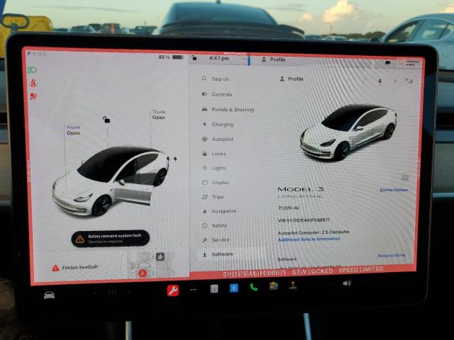 Продаж на аукціоні авто 2018 Tesla Model 3, vin: 5YJ3E1EA6JF098671, номер лоту: 74757643