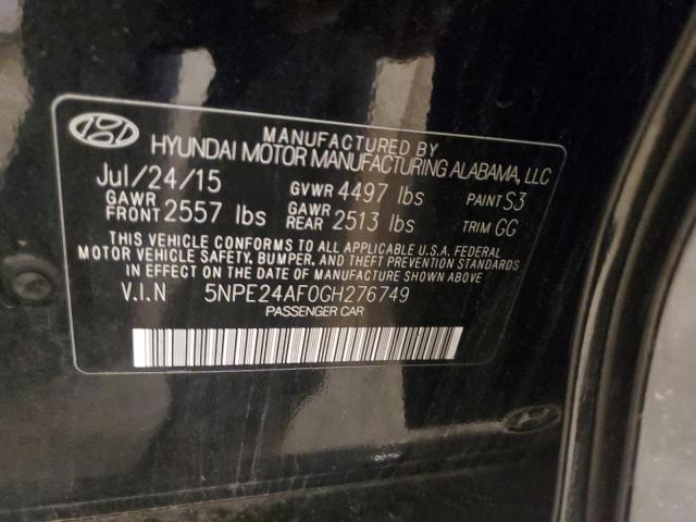 Продажа на аукционе авто 2016 Hyundai Sonata Se, vin: 5NPE24AF0GH276749, номер лота: 75667713