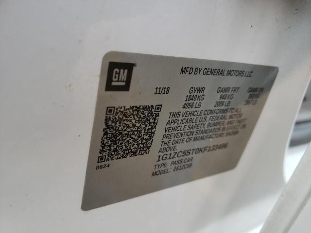 Продаж на аукціоні авто 2019 Chevrolet Malibu Ls, vin: 1G1ZC5ST0KF133496, номер лоту: 76258793