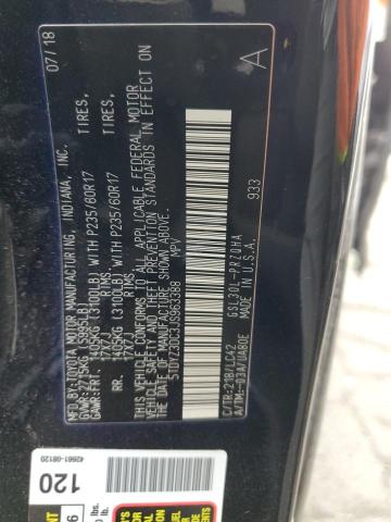 70937163 :رقم المزاد ، 5TDYZ3DC3JS963388 vin ، 2018 Toyota Sienna Xle مزاد بيع