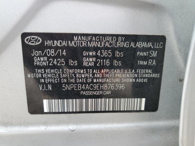Aukcja sprzedaży 2014 Hyundai Sonata Gls, vin: 5NPEB4AC9EH876396, numer aukcji: 76891483