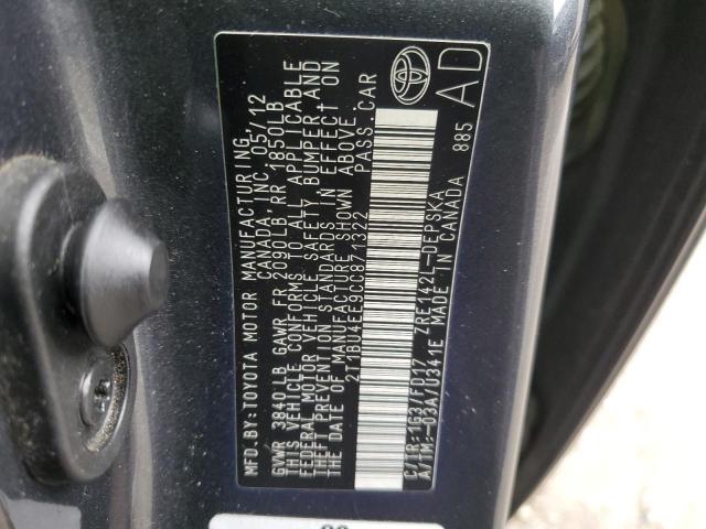 Aukcja sprzedaży 2012 Toyota Corolla Base, vin: 2T1BU4EE9CC871322, numer aukcji: 76964823