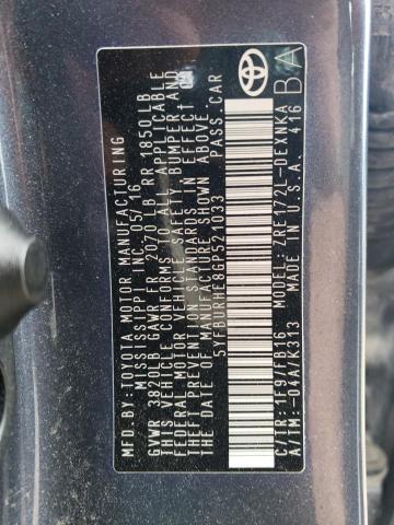 Продажа на аукционе авто 2016 Toyota Corolla L, vin: 5YFBURHE8GP521033, номер лота: 75480103