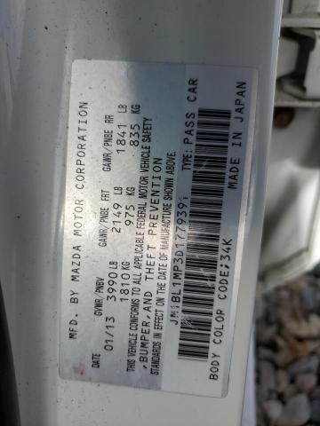 75529473 :رقم المزاد ، JM1BL1MP3D1779391 vin ، 2013 Mazda 3 مزاد بيع