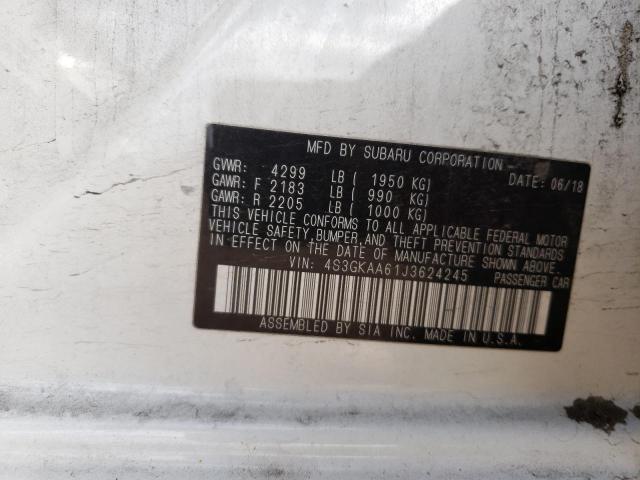 76775883 :رقم المزاد ، 4S3GKAA61J3624245 vin ، 2018 Subaru Impreza مزاد بيع